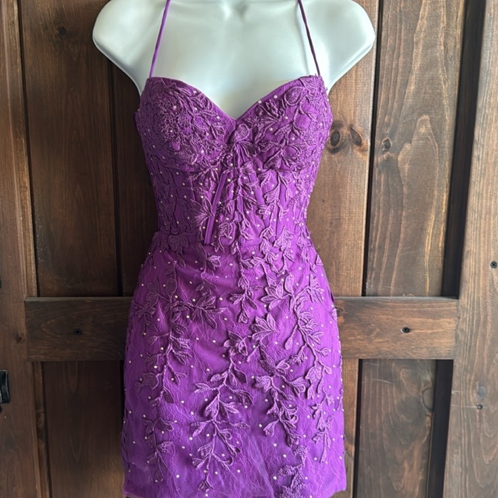 Stacee's Purple Homecoming Dress